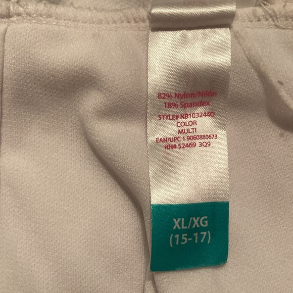 Juniors' Swim Swimsuit Women's Polka Dot & Stripe One-Piece Swimsuit| Sz XL - Picture 10 of 10